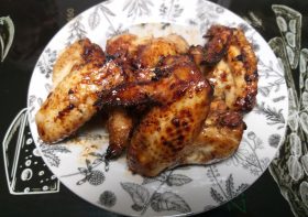 Alitas de pollo marinadas al horno