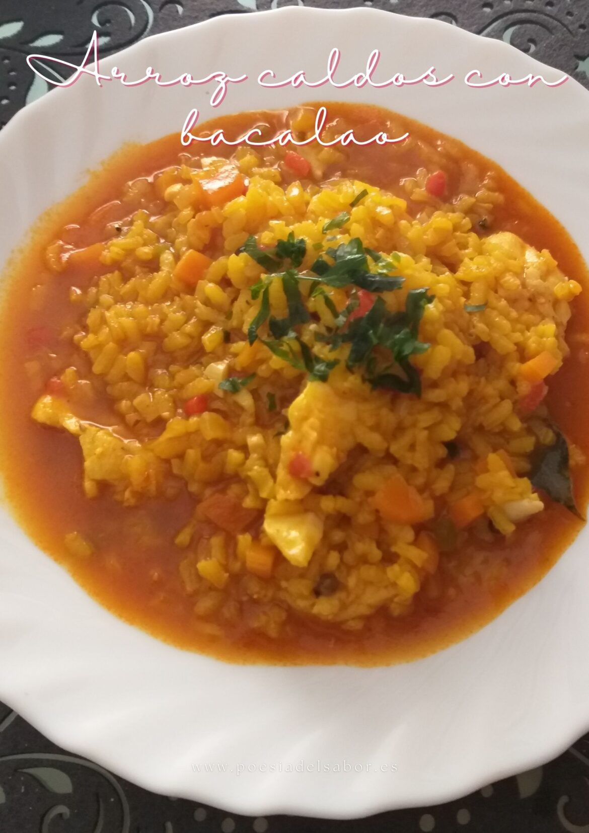 arroz caldoso con bacalao